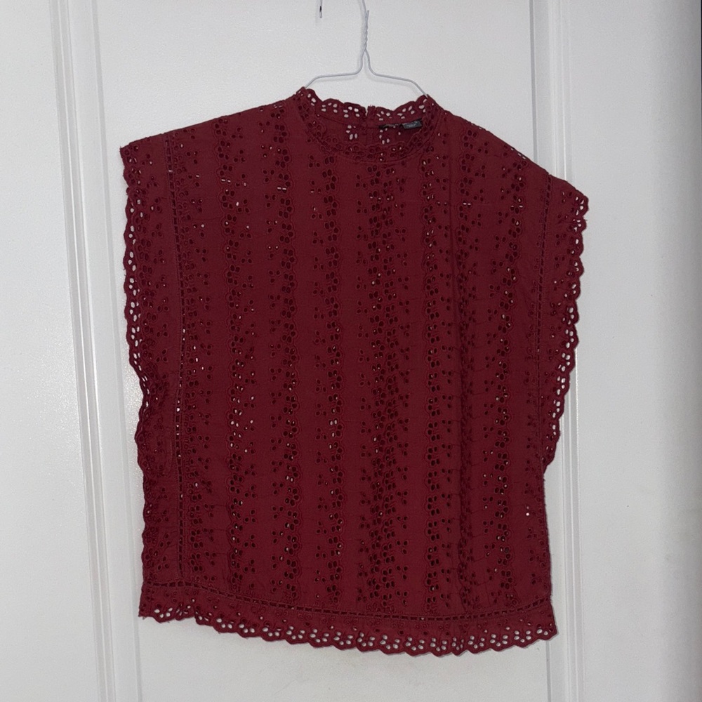 Primark Burgundy Lace Top